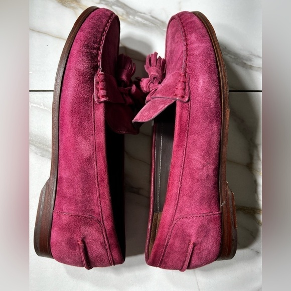 Cole Haan Grand OS Raspberry sueded Tassel loafers. Size 6.5B - Picture 6 of 7